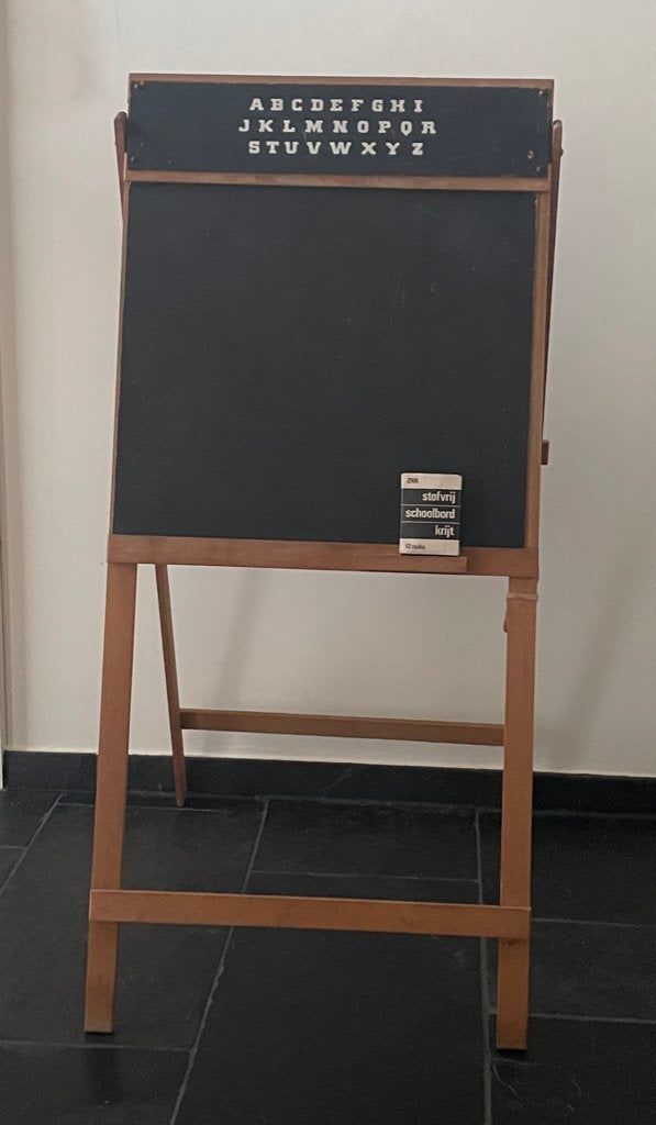 Vintage schoolbord uit de jaren 60., Diversen, Schoolborden, Ophalen, Gebruikt, Krijtbord
