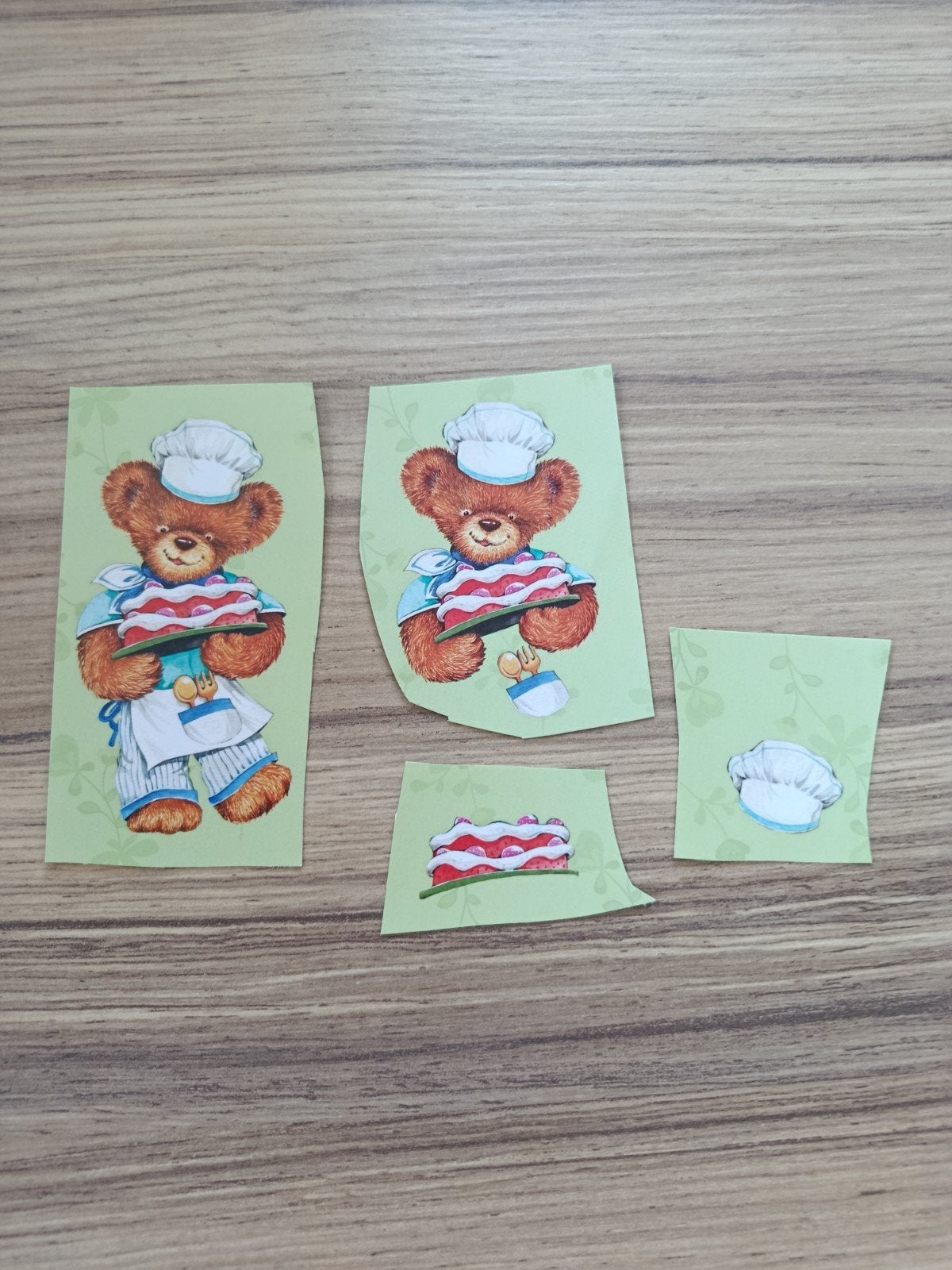 3D knipveltjes beer bakt een taart,, Ophalen of Verzenden, Nieuw, Overige thema's, Overige typen