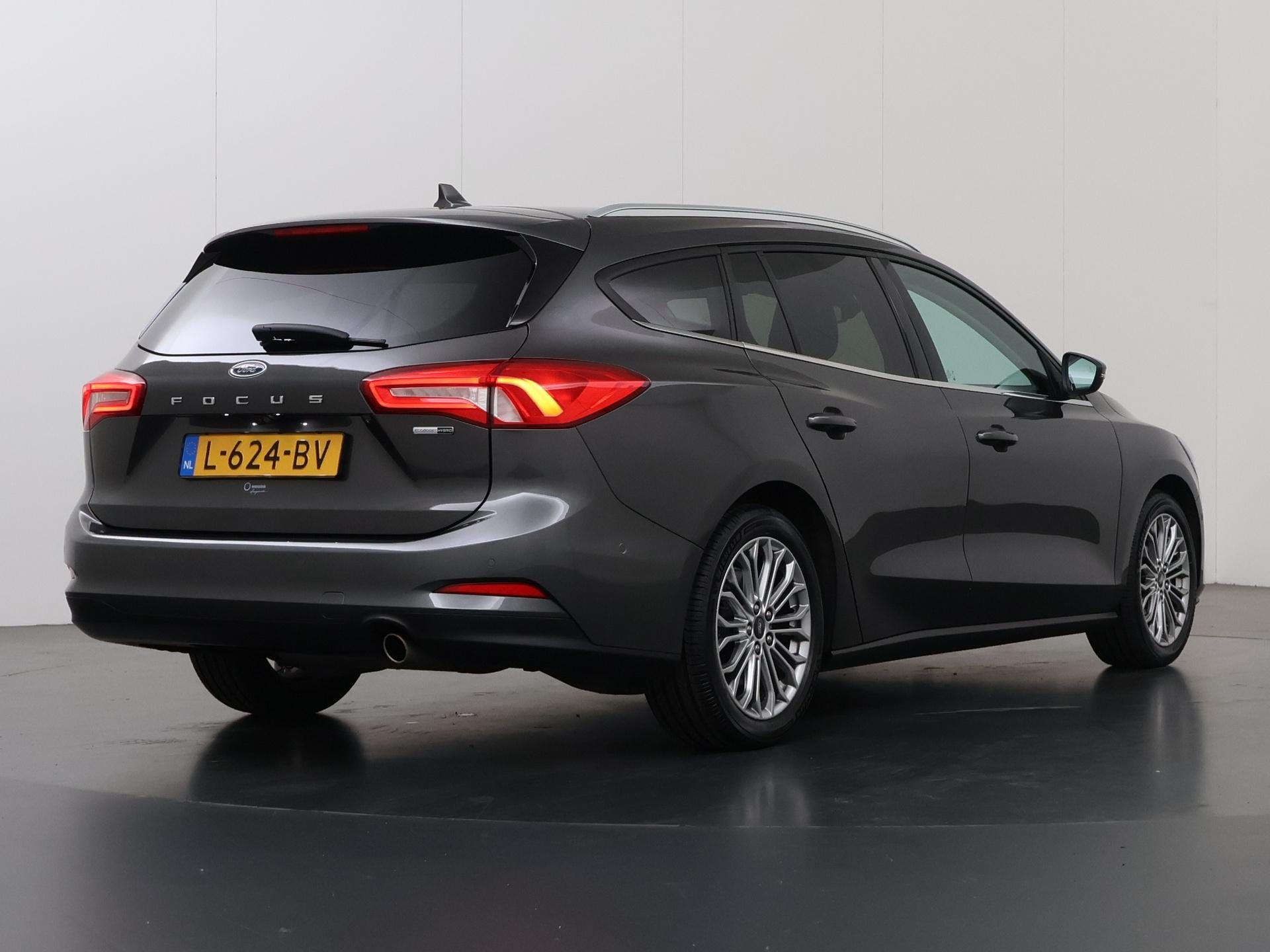 Ford Focus Wagon 1.0 EcoBoost Hybrid Titanium X Business | T, Auto's, Origineel Nederlands, Zilver of Grijs, 999 cc, 66 €/maand