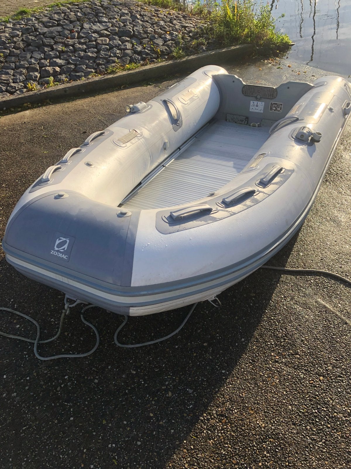 Zodiac Cadett 2.90 met aluminium vlondervloer, Ophalen, Aluminium, Zodiac, Gebruikt