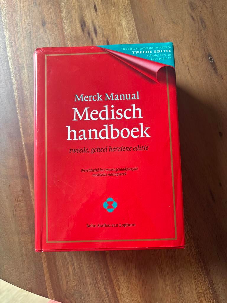Merck Manual Medisch handboek - Tweede, geheel herziene edit, Boeken, Studieboeken en Cursussen, Ophalen, Beta, Zo goed als nieuw