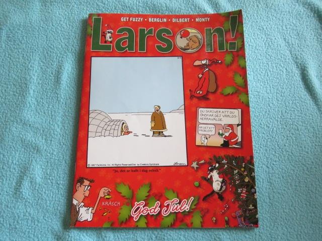 Zweeds stripboek: Larson! God jul. Kerstuitgave div. strips, Boeken, Stripboeken, Eén stripboek, Ophalen of Verzenden, Zo goed als nieuw