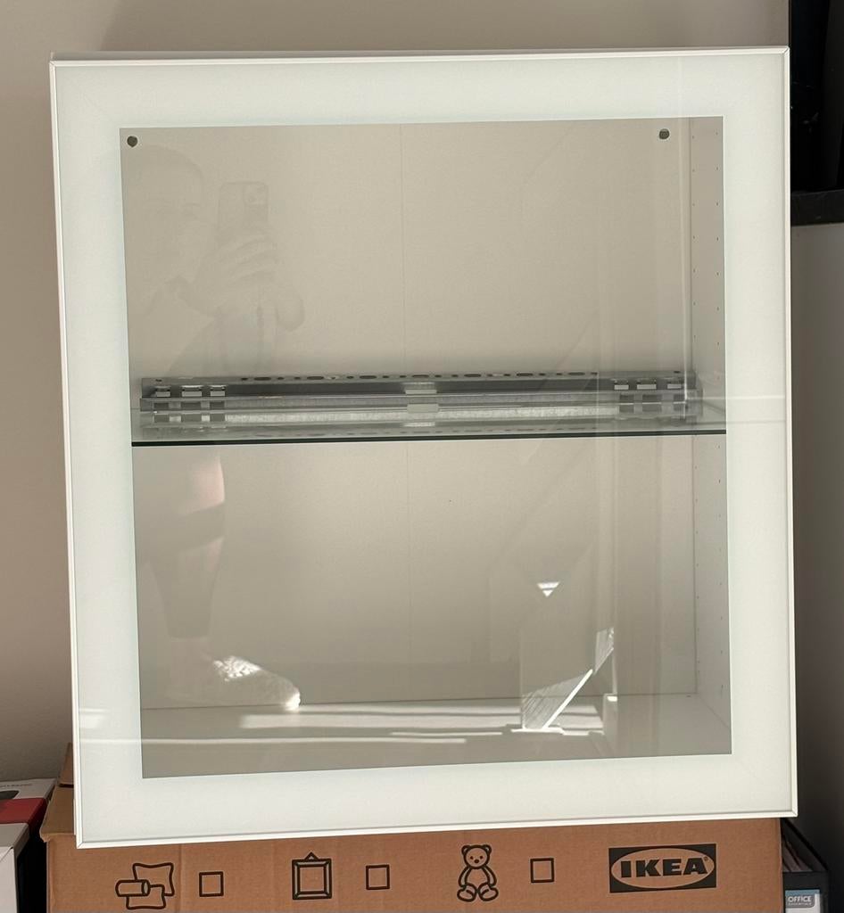 Ikea Besta kast met glazen deur, Ophalen, 50 tot 100 cm, Zo goed als nieuw, Minder dan 100 cm