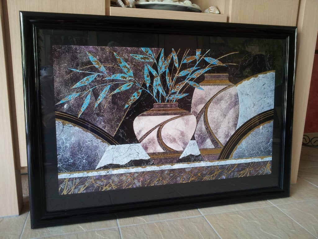Folie van Norte schilderij uit USA niet in Europa uitgegeven, Ophalen, Zo goed als nieuw, Schilderij, 75 tot 100 cm