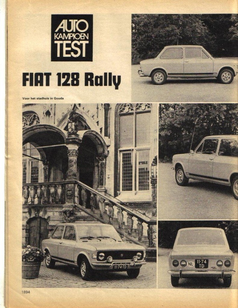 Autokampioen test Fiat 128 Rally Augustus 1972, Ophalen of Verzenden, Gelezen, Overige merken