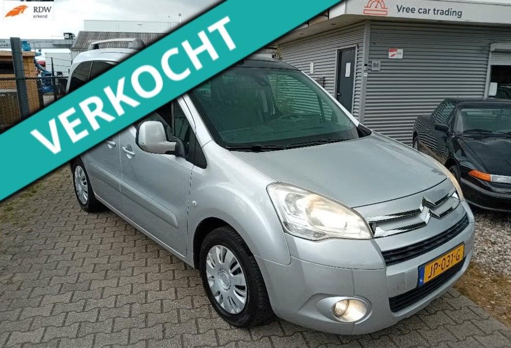 Citroën Berlingo 1.6 16V 2009 Grijs TREKHAAK! IJSKOUDE AIRCO, Voorwielaandrijving, Stof, 1402 kg, 4 cilinders