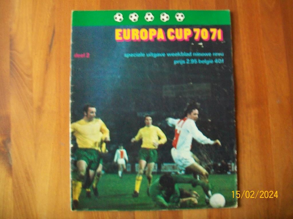 Revu magazine Europa Cup 70 - 71 deel 2, Verzenden, Zo goed als nieuw, Ajax, Boek of Tijdschrift