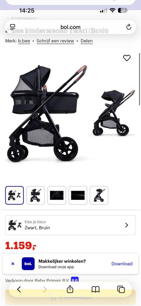 Nette kinderwagen bbee, Ophalen of Verzenden, Zo goed als nieuw, Overige merken