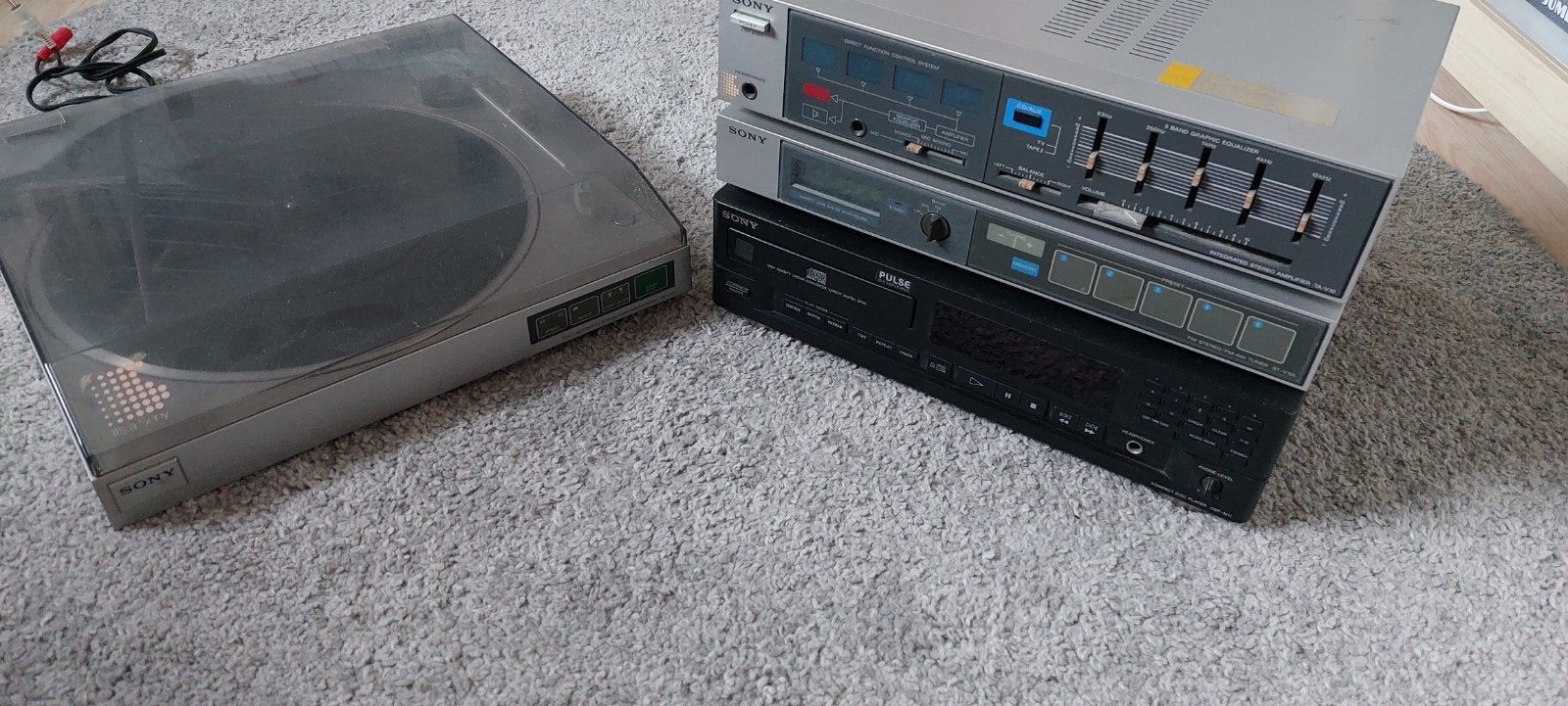 Sony versterker, draaitafel en cd-speler set, Ophalen, Gebruikt, Cd-speler, Sony