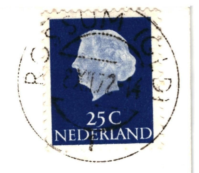 940079	Rossum gld	Gld 1972 Hertenkamp	Gelopen, Ophalen of Verzenden, 1960 tot 1980, Gelopen, Gelderland