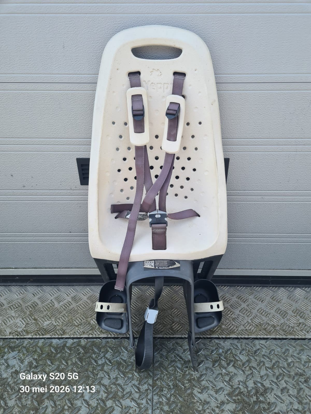 Yepp Kinderzitje Achterzitje - Max 22 kg, Fietsen en Brommers, Fietsaccessoires | Fietsstoeltjes, Ophalen, Achterzitje, Yepp, 22 t/m 36 kg