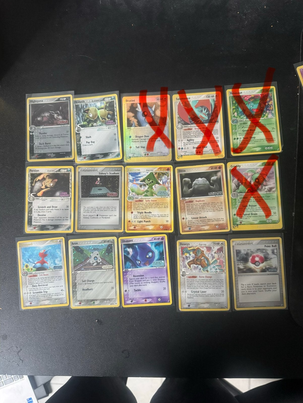 Oude pokemon kaarten stamped delta species los of set, Ophalen of Verzenden, Zo goed als nieuw