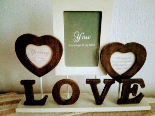 Fotolijs LOVE, Audio, Tv en Foto, Fotografie | Fotolijsten, Gebruikt, Standaard fotolijst, Ophalen of Verzenden, Wit
