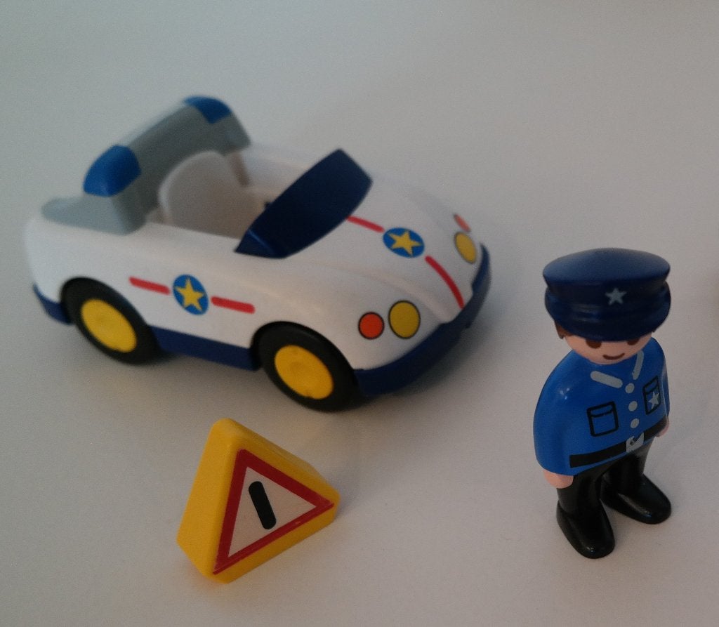 Playmobil 123 Politieauto met agent set 6797 COMPLEET, Complete set, Voertuig, 1.2.3, Ophalen of Verzenden