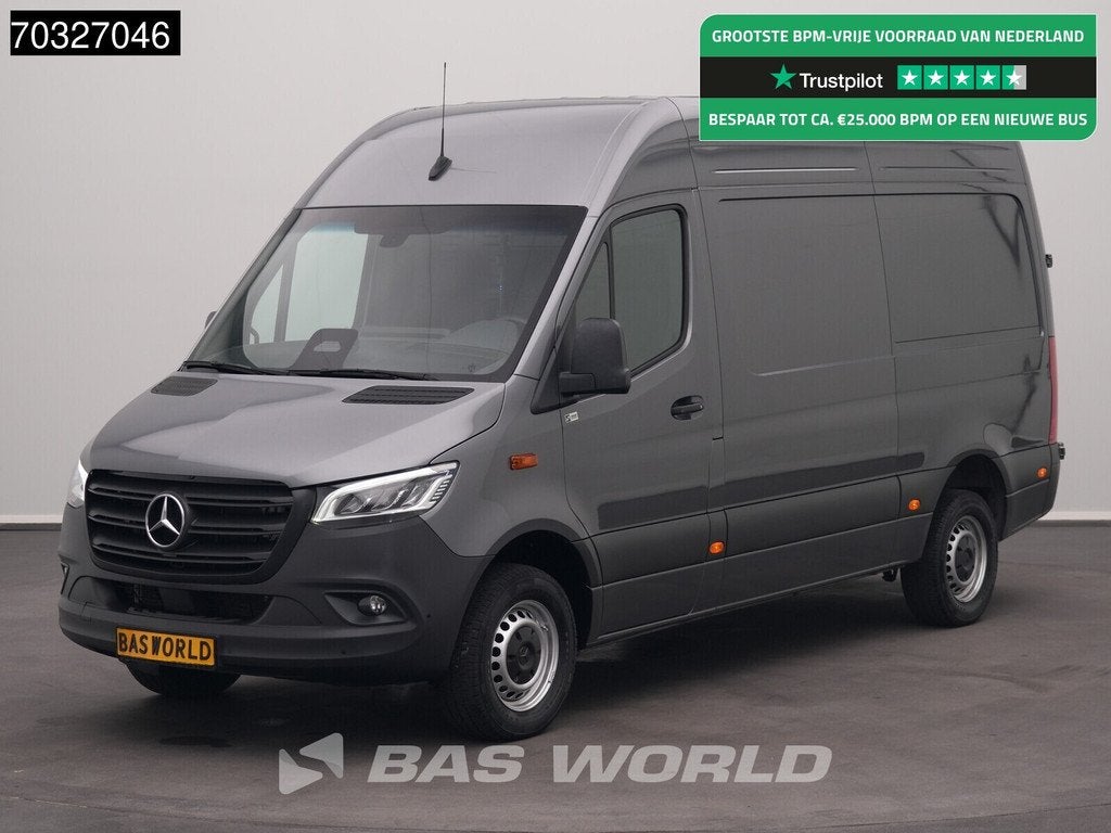 Mercedes Sprinter 317 CDI Automaat L2H2 170PK LED Navi Airco, Automaat, Stof, Gebruikt, Euro 6
