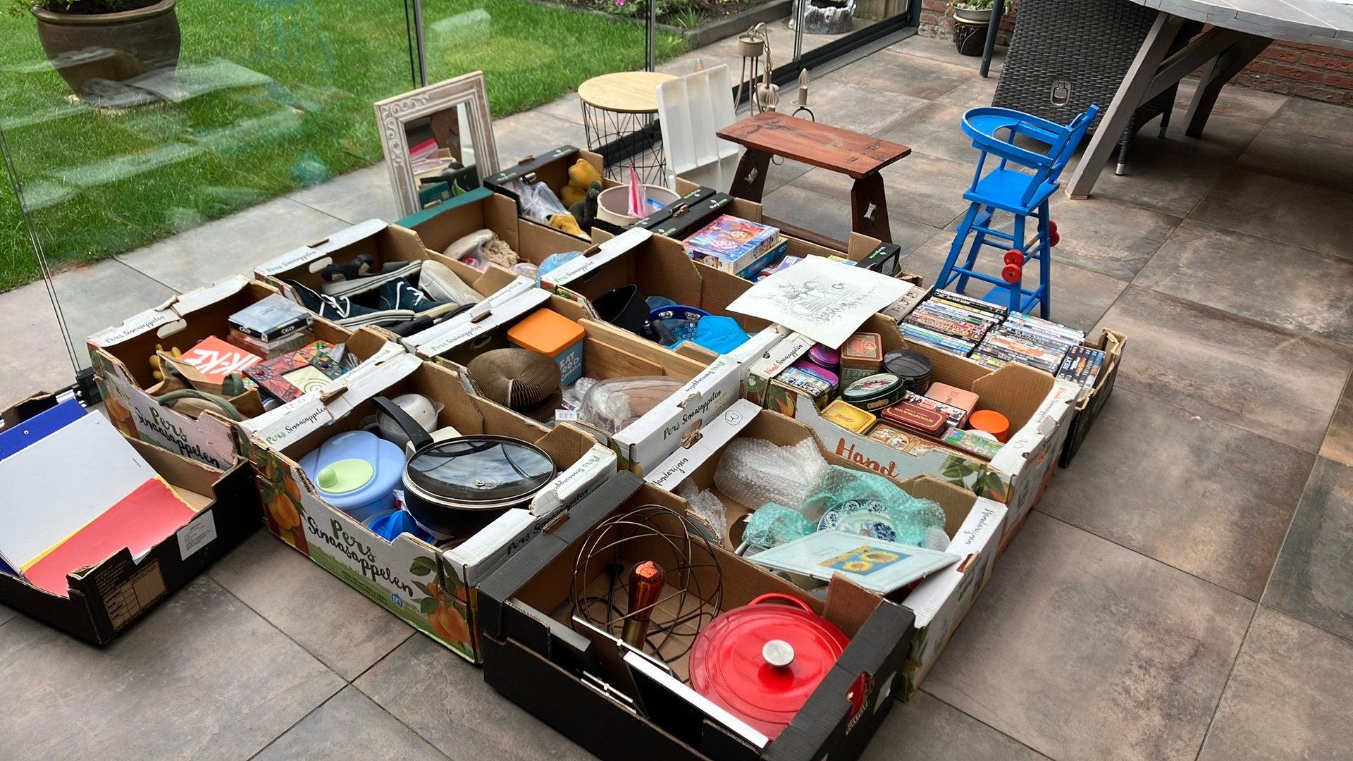 Partij rommelmarkt spulletjes, Ophalen, Gebruikt