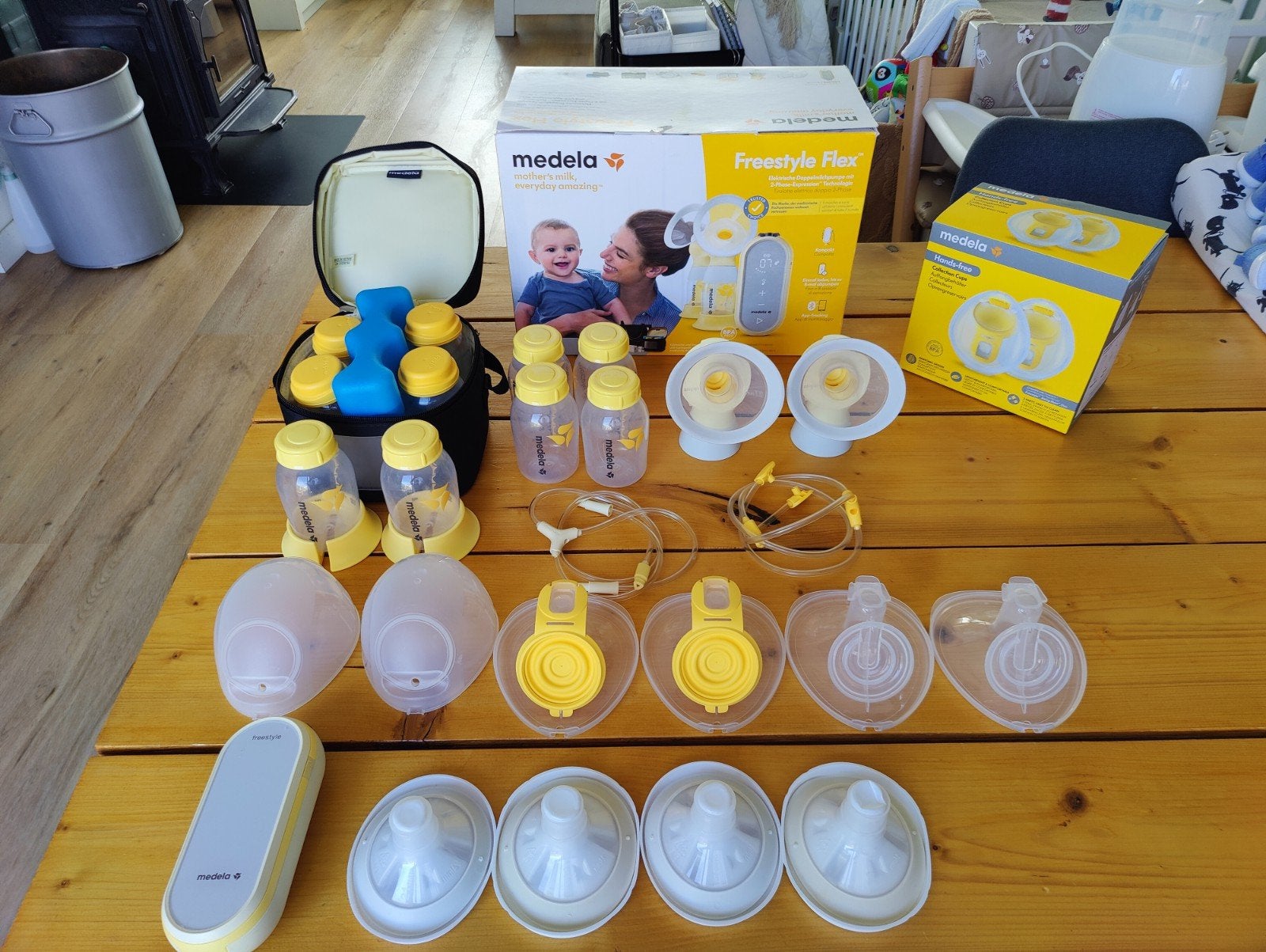 Medela Freestyle Flex Dubbele Borstkolf met Accessoires, Ophalen of Verzenden