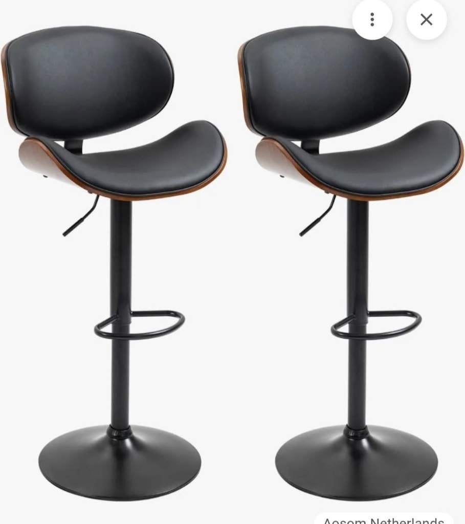 Set van 2 barkrukken nieuw, Huis en Inrichting, Barkrukken, Ophalen, 60 tot 90 cm, Nieuw, A