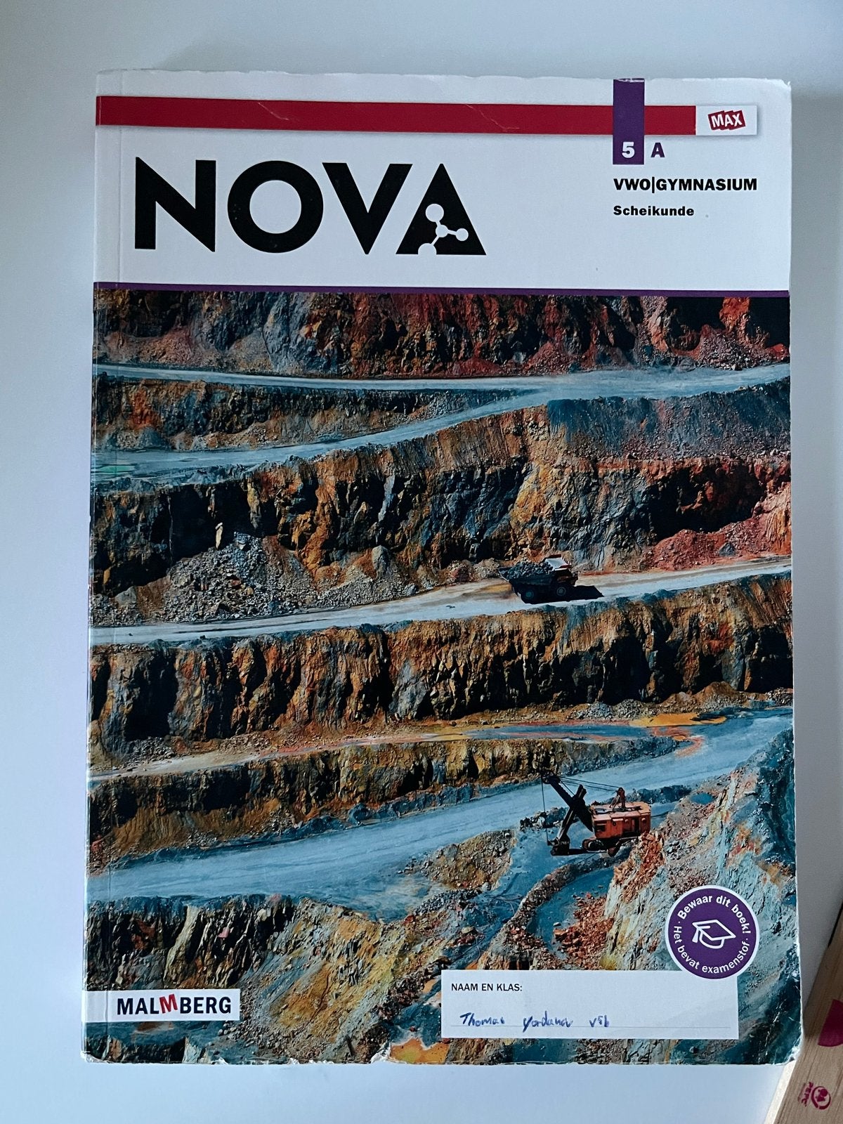 NOVA Scheikunde VWO 5A, 5B, 6A, 6B (Malmberg), Boeken, Ophalen of Verzenden, Zo goed als nieuw, VWO, Scheikunde