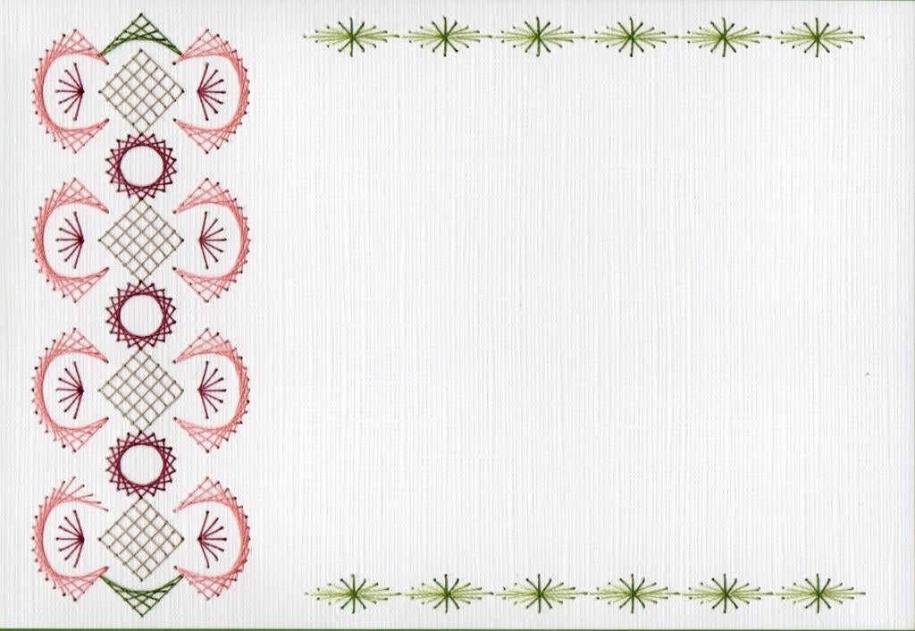 geborduurde oplegkaart nr 12, Ophalen of Verzenden, Nieuw, Overige thema's, Blanco kaart of Basiskaart