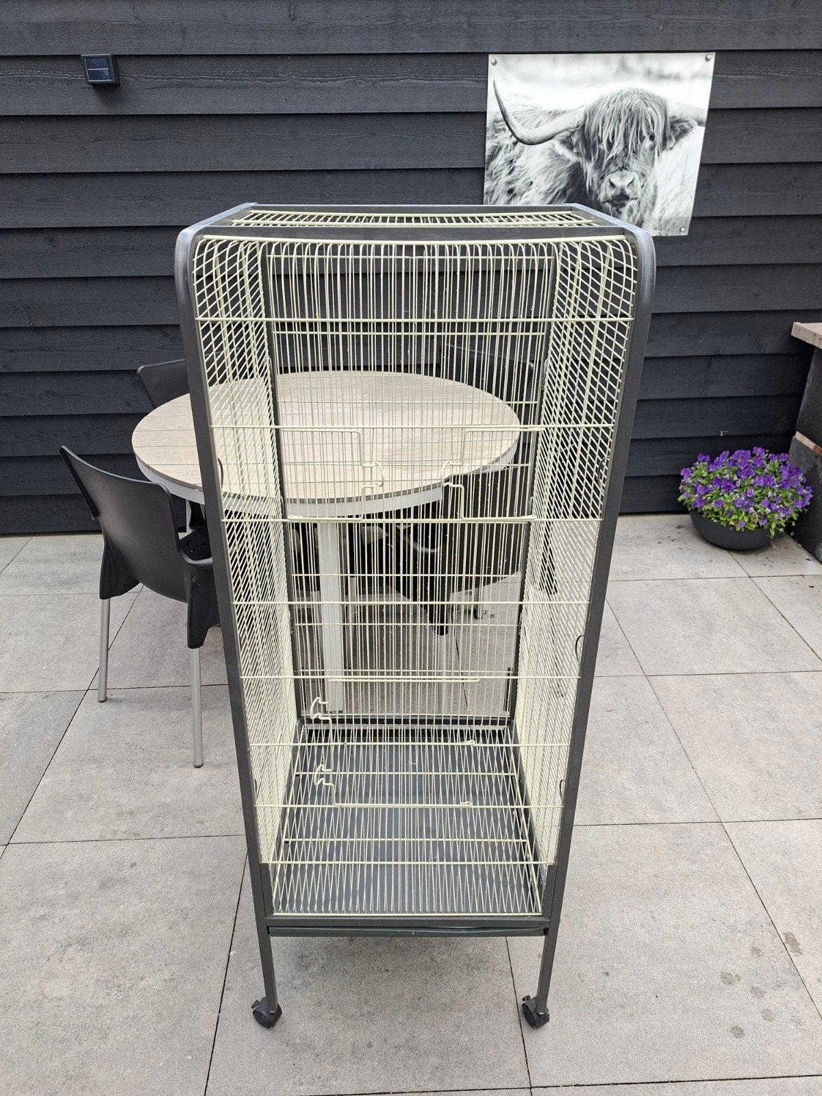 Vogelkooi 145x54x54, Ophalen, Gebruikt, Metaal, Vogelkooi