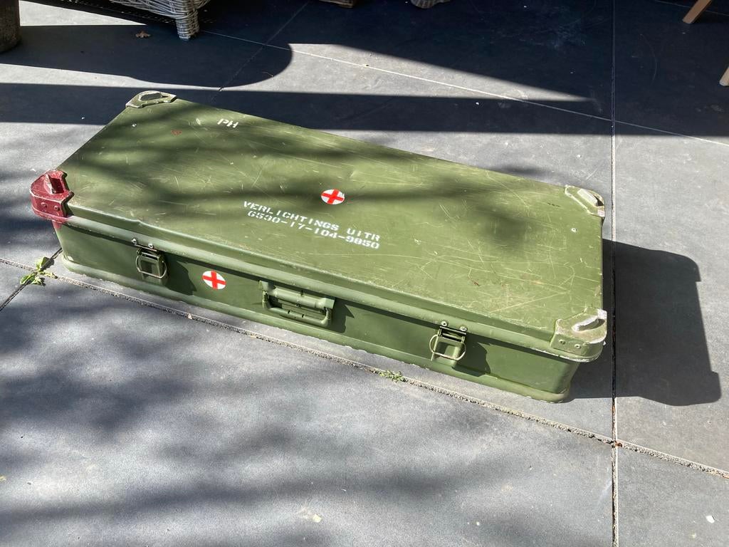 Robuuste Dakkoffer / Opbergkist Land Rover Militair Groen, Auto diversen, Ophalen, Gebruikt