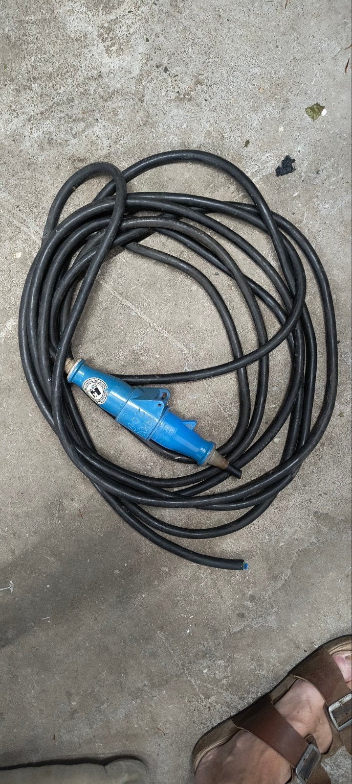 Zware stroomkabel met CEE stekker, Ophalen of Verzenden, Gebruikt, Kabel of Snoer