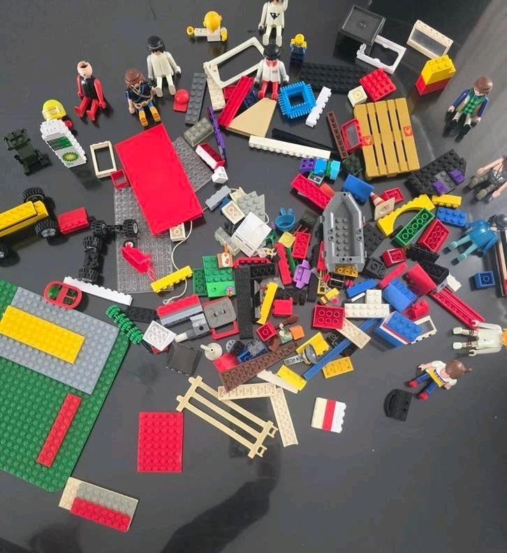Grote partij diverse Lego en Duplo met figuren, Gebruikt, Lego, Ophalen of Verzenden, Losse stenen