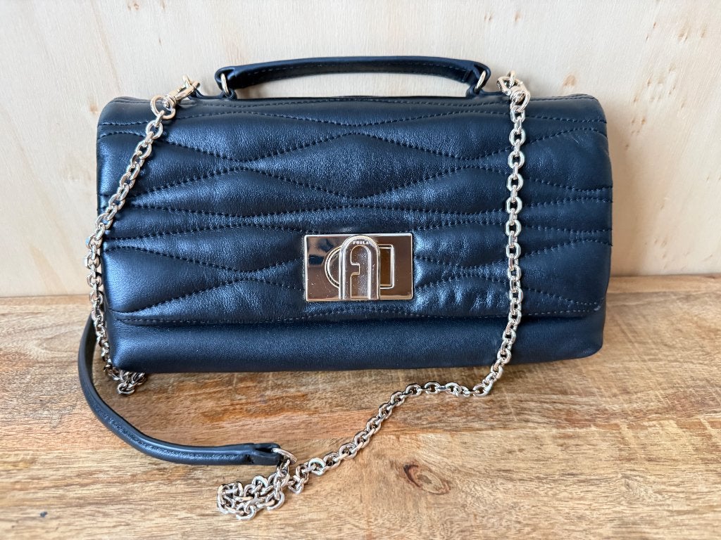 Tas Furla, Sieraden, Tassen en Uiterlijk, Ophalen of Verzenden, Gebruikt, Zwart, Schoudertasje