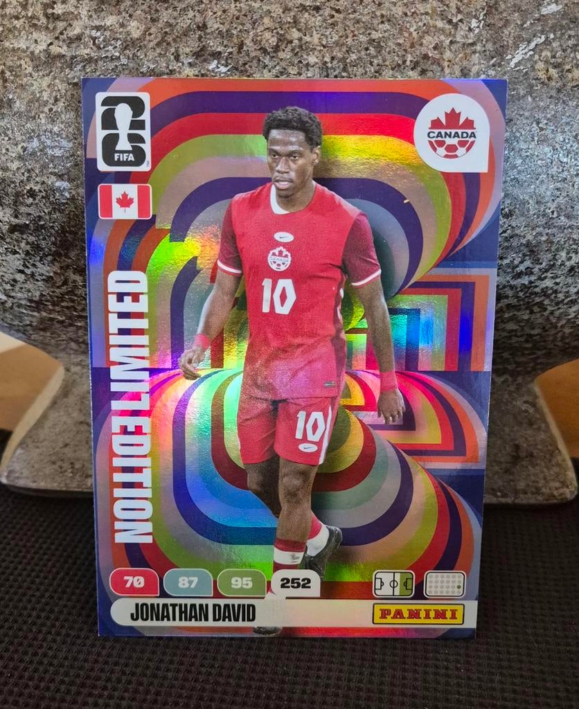 Panini FIFA World Cup 2026 Jonathan David XXL Limited, Ophalen of Verzenden, Zo goed als nieuw