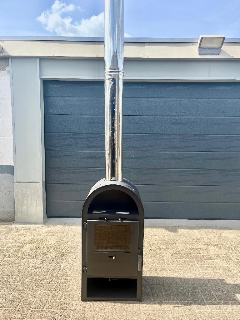 Tuinhaard 🔥Houtkachel Terraskachel overkapping kachelpijpen, Tuin en Terras, Ophalen, Zo goed als nieuw