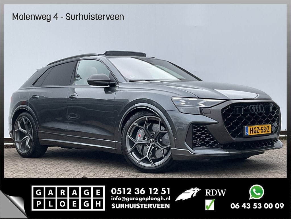 Audi RS Q8 4.0 TFSI RS quattro 640 Performance B&O-3D Pano K, Gebruikt, Euro 6, Leder, Bedrijf