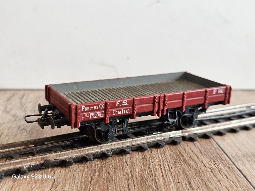 Modeltrein RIVARROSI/TRIX-EXPRESS wagon FS Italiaanse spoorw, Gebruikt, Gelijkstroom, Trix, Wagon
