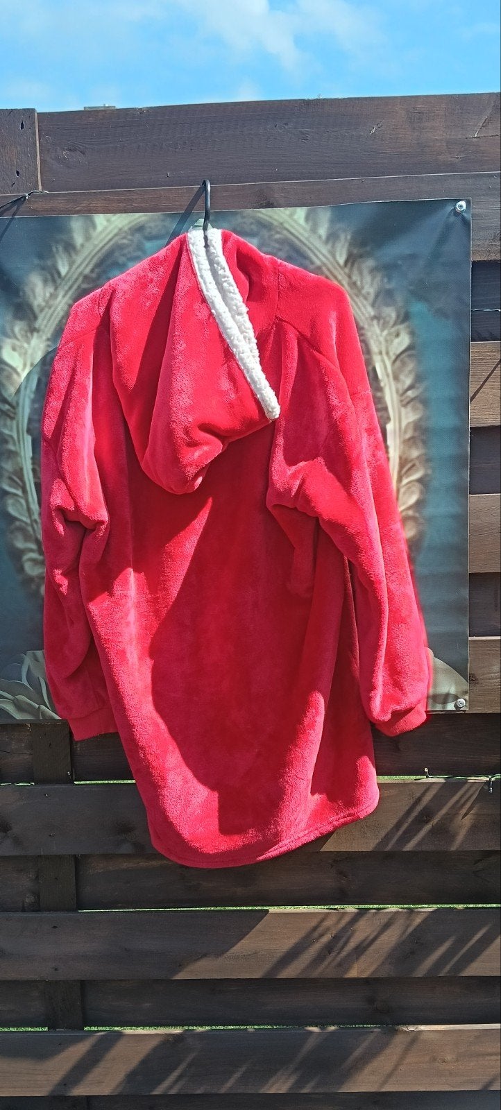 Dames rode oversized hoodie deken, Kleding | Dames, Truien en Vesten, Maat 46/48 (XL) of groter, Ophalen of Verzenden, Rood, Onbekend