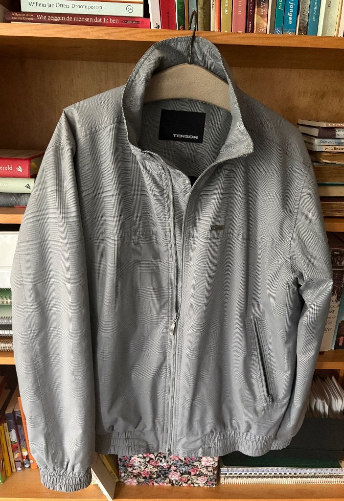 Grijze Tenson heren zomerjas, Maat 52/54 (L), Ophalen of Verzenden, Zo goed als nieuw, Tenson