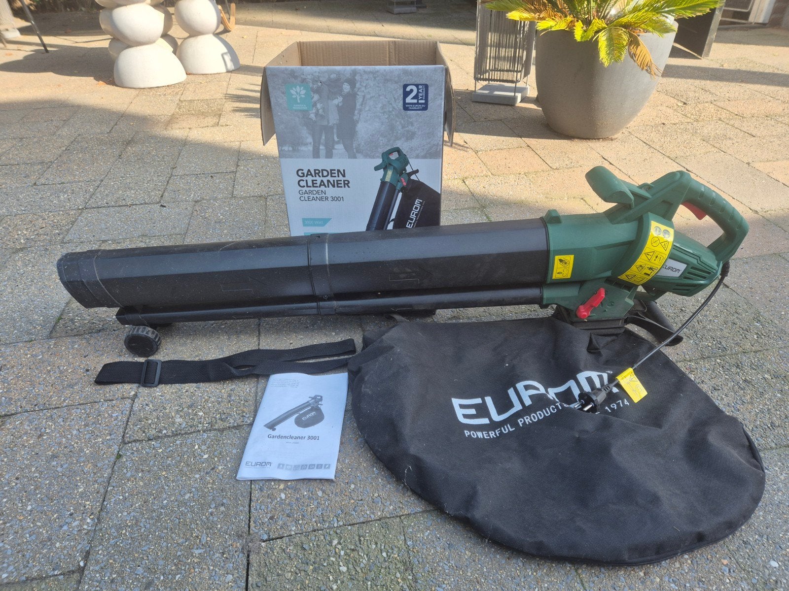 Eurom elektrische 3 in 1 bladblazer, Ophalen, Gebruikt, Elektrisch
