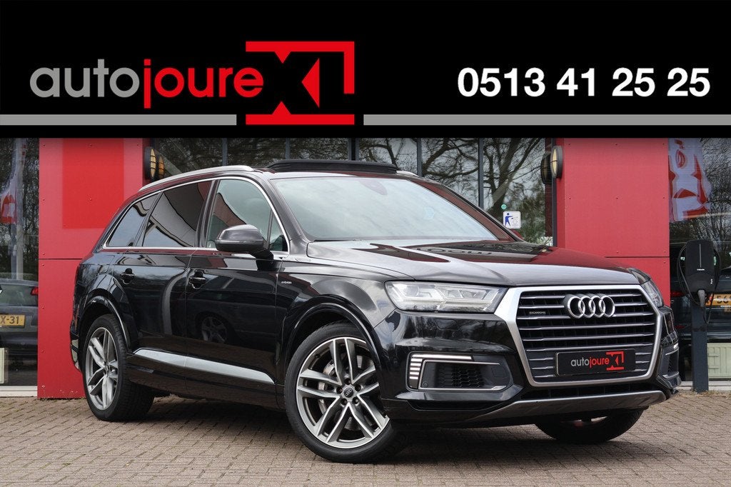 Audi Q7 3.0 TDI E-tron Quattro Sport | Origineel NL | S-Line, Auto's, Audi, Automaat, Gebruikt, 2420 kg, Zwart