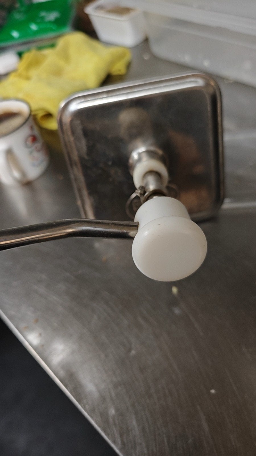 Ramia Sauspomp - Roestvrijstalen Sausdispenser, Zilver, Ophalen of Verzenden, Metaal, Overige merken