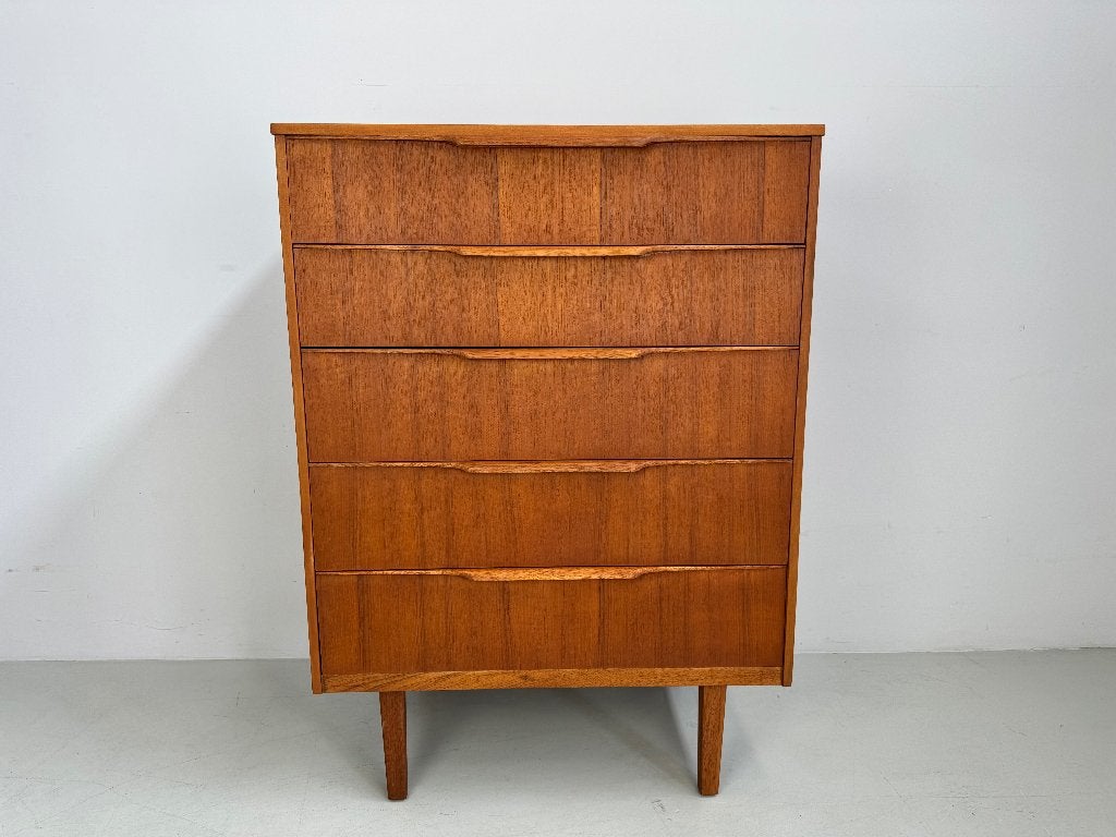 Vintage Austinsuite ladekast SALE, Ophalen, Mid - Century, 5 laden of meer, 100 tot 150 cm