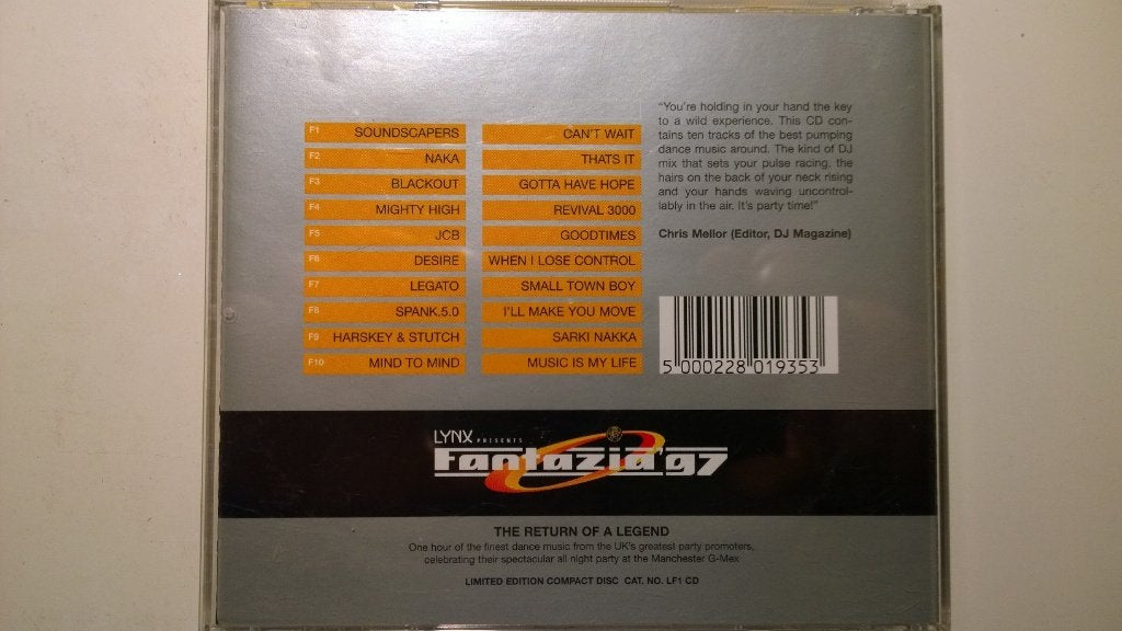 Phil Chillum - Fantazia '97 The Return Of A Legend, Ophalen of Verzenden, Zo goed als nieuw