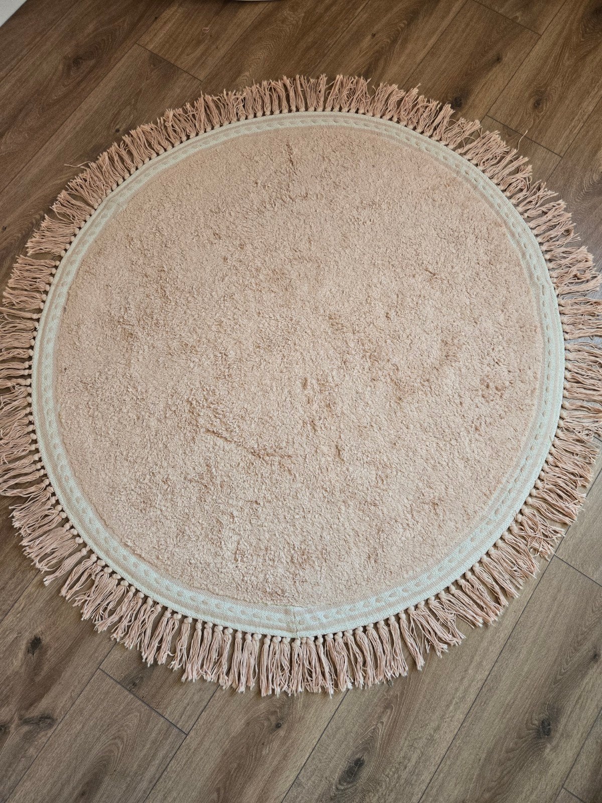 Tapis Petit vloerkleed roze 130 cm | Rond kinderkamer kleed, Rond, Ophalen of Verzenden, Zo goed als nieuw, 100 tot 150 cm