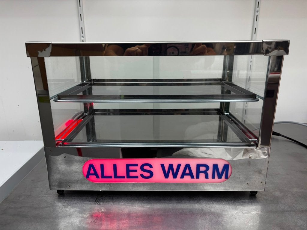 Warmhoudkastje glas vintage 230 volt, Witgoed en Apparatuur, 45 tot 50 cm, Overige merken, Oven, Nieuw