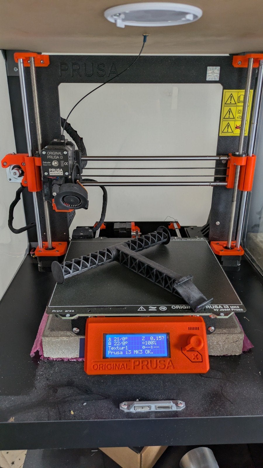 Prusa i3 MK3S 3D-printer met behuizing, Computers en Software, Gebruikt, Filament, Ophalen, Prusa