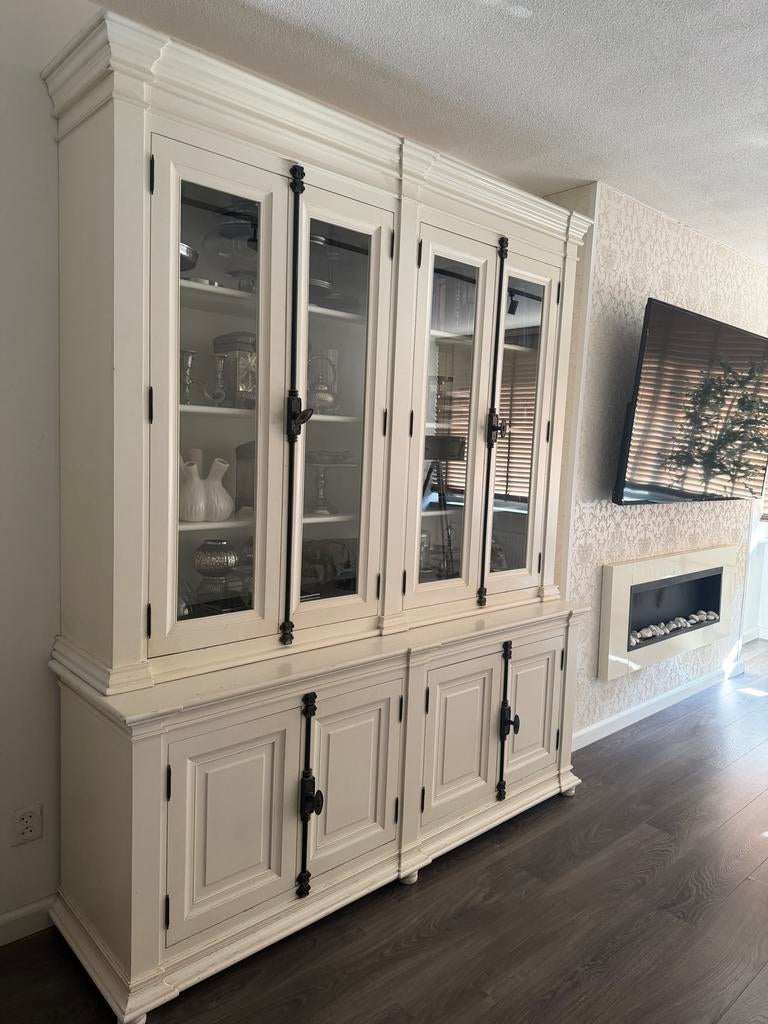 Buffetkast Lara wit - 200 x 240cm met espagnoletsluiting, Huis en Inrichting, Kasten | Buffetkasten, Zo goed als nieuw, 200 cm of meer