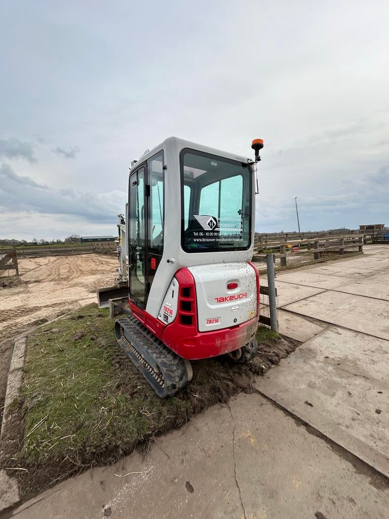 Takeuchi TB216 Minigraver Te Koop, Ophalen