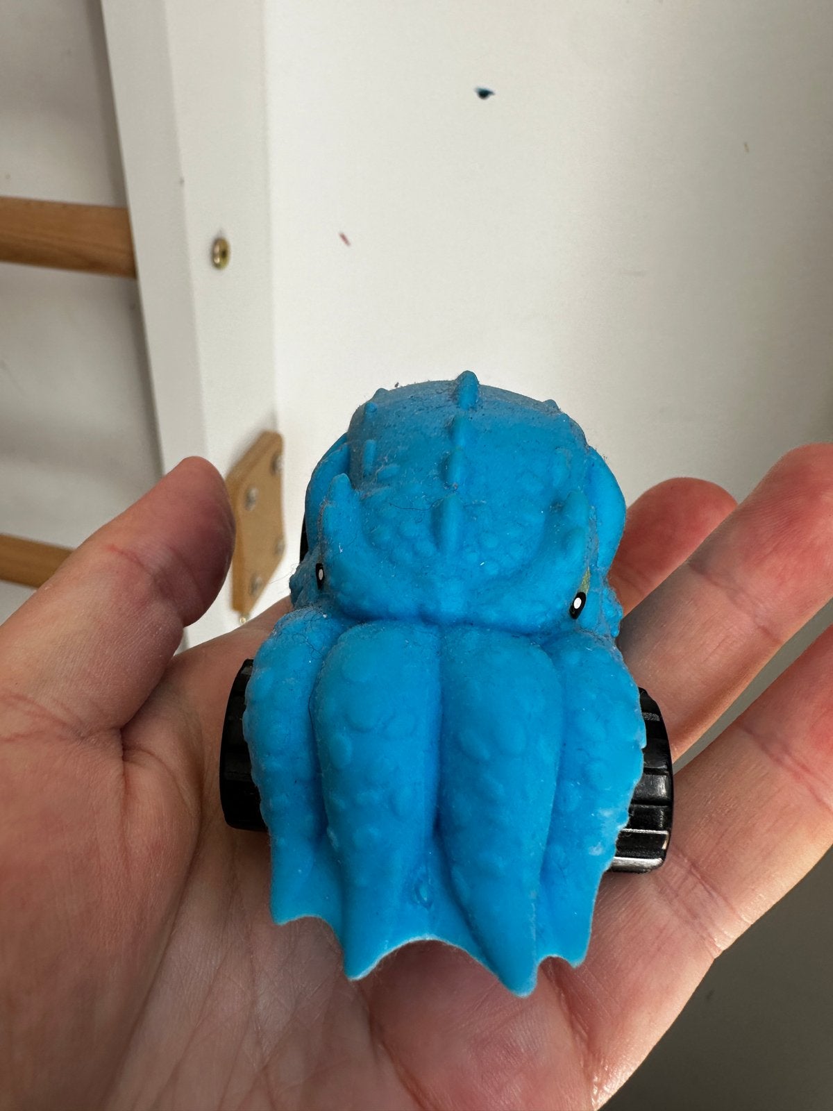 Squeeshy blauwe octopus monstertruck, Ophalen, Gebruikt