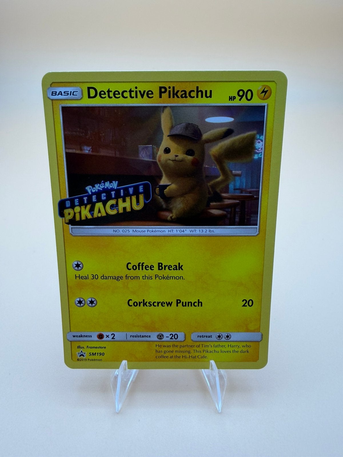 Detective pikachu SM190, Ophalen of Verzenden, Zo goed als nieuw