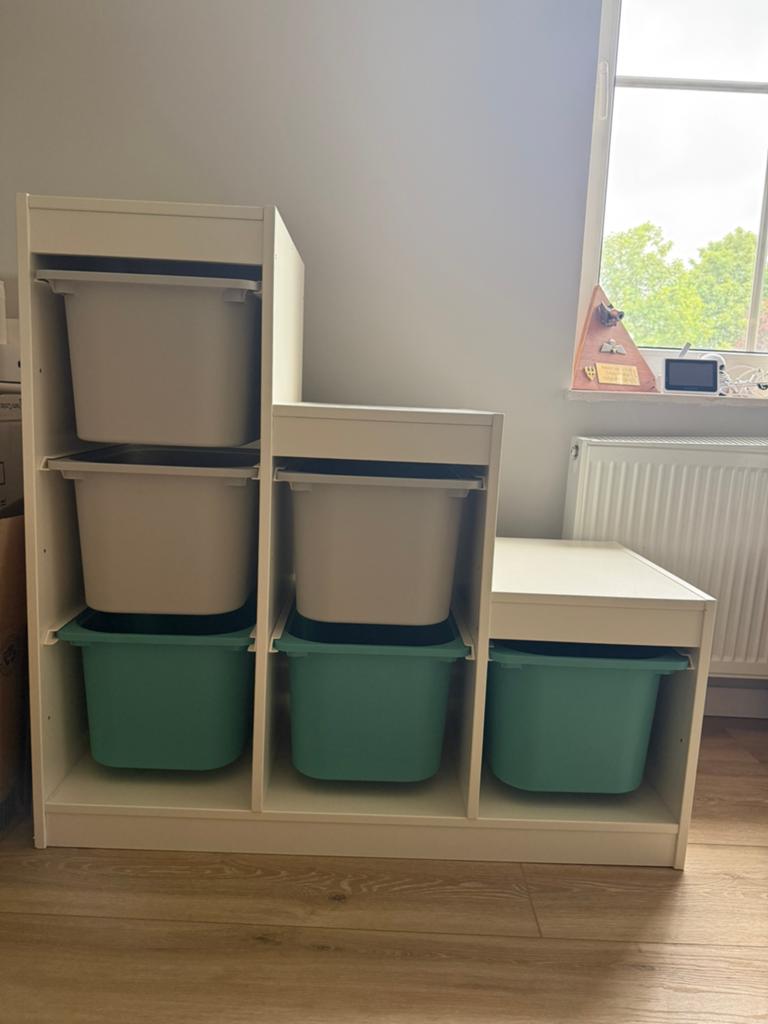 Ikea vakkenkast met 6 bakken., Huis en Inrichting, Ophalen, Zo goed als nieuw