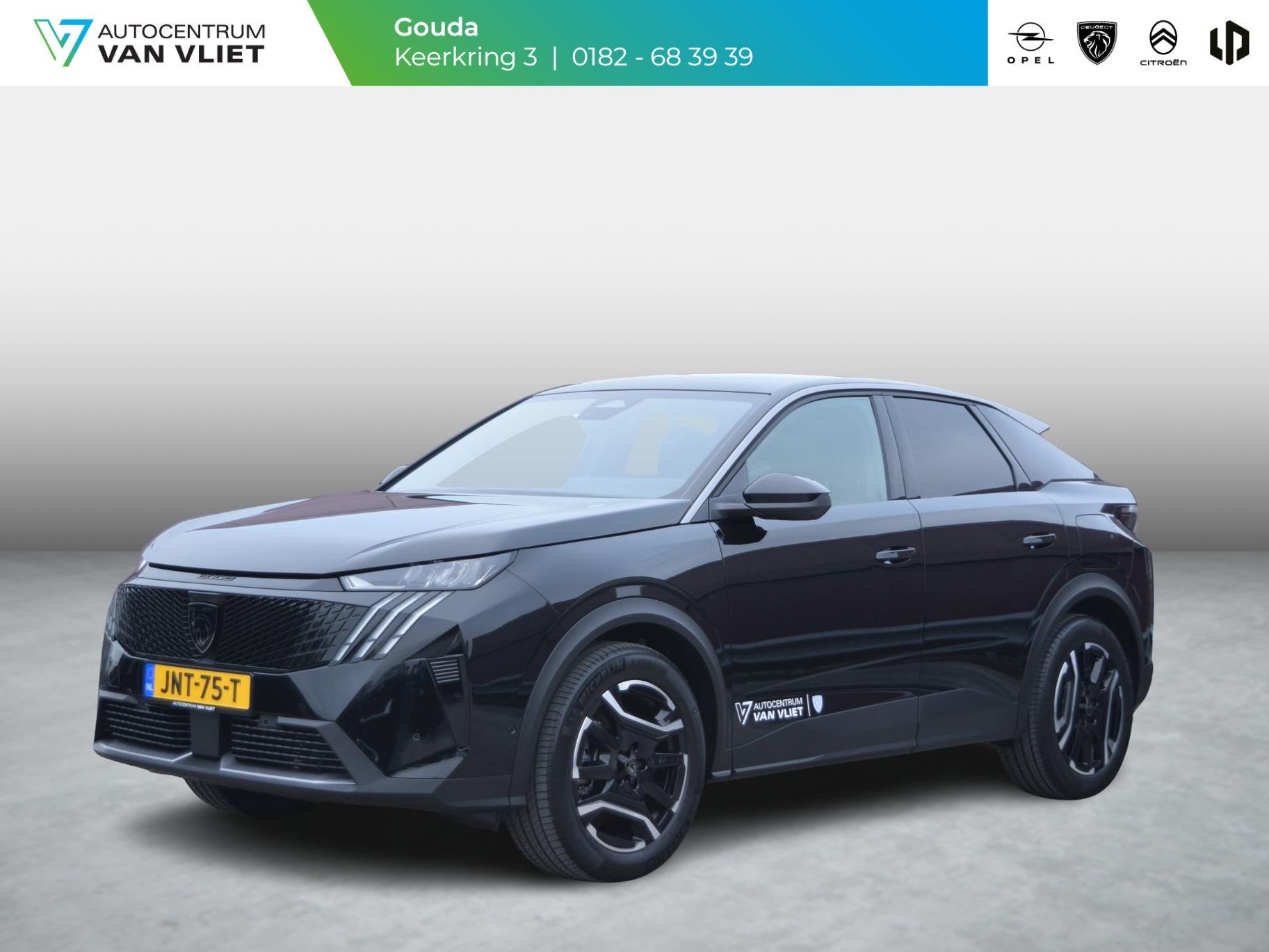 Peugeot 3008 1.6 plug-in Hybrid 195 Allure | 195PK | NAVI |, Auto's, 12 maanden, 4 cilinders, Leder en Stof, Zwart