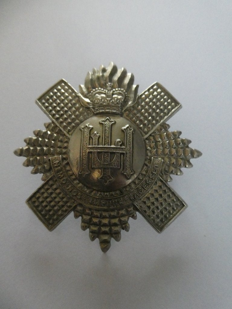 Royal Highland Fusiliers Scottish Regiment PIPERS Cap Badge, Ophalen of Verzenden, Landmacht, Engeland, Embleem of Badge